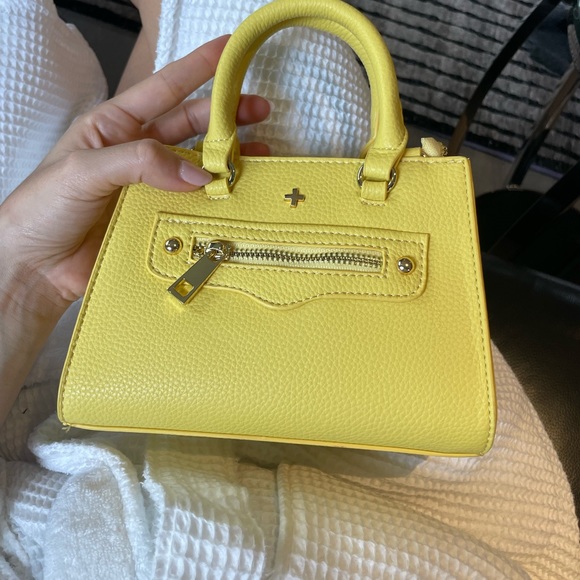 Nwt peta and Jain yellow top handle bag - Picture 4 of 5